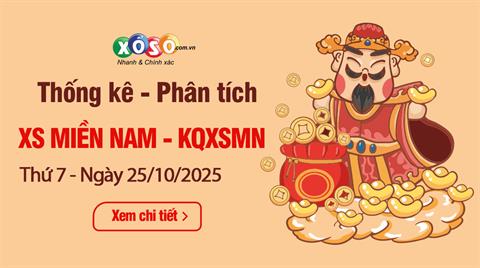 Thống Kê XSMN 25/10/2025 - Tổng Hợp XS Miền Nam Thứ 7 Ngày 25/10