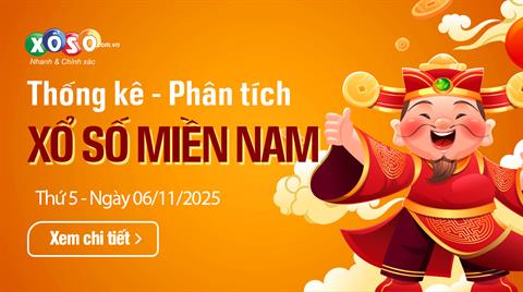 Thống Kê XSMN 06/11/2025 - Dữ Liệu Xổ Số Miền Nam Thứ 5 ngày 6/11