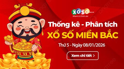 Thống Kê XSMB 08/01/2026 - Tổng Hợp XS Miền Bắc Thứ 5 ngày 08/01