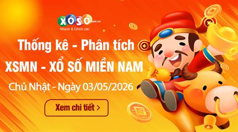 Thống Kê XSMN 3/5/2026 - Tổng Hợp XS Miền Nam Chủ Nhật Ngày 3/5