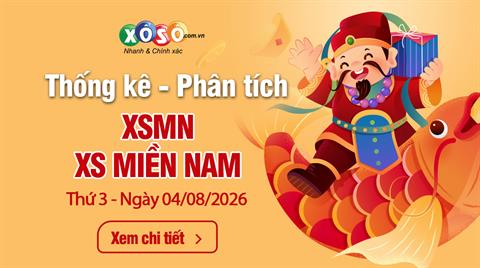 Thống Kê XSMN 04/08/2026 - Phân tích XS Miền Nam Thứ 3 ngày 4/8