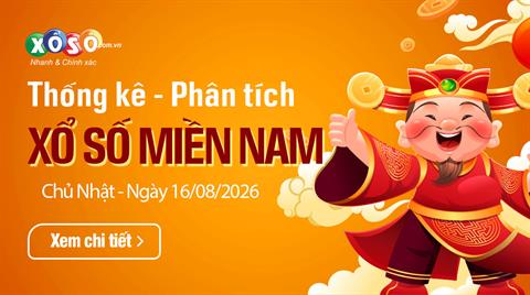 Thống Kê XSMN 16/8/2026 - Phân Tích XS Miền Nam Chủ Nhật Ngày 16/8