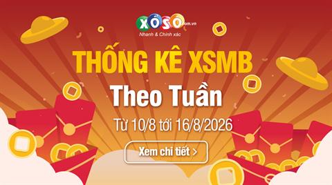 XSMB tuần qua có gì? Tuần từ 10/8/2026 đến 16/8/2026