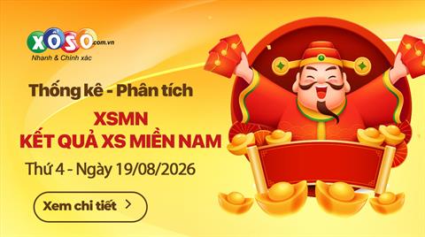 Thống Kê XSMN 19/8/2026 - Phân Tích XS Miền Nam Thứ 4 ngày 19/8