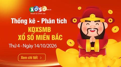 Thống Kê XSMB 14/10/2026 - Phân tích Xổ Số Miền Bắc Thứ 4 ngày 14/10