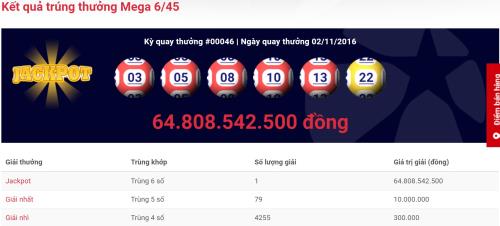 Chiếc vé số độc đắc thứ 2 trị giá gần 65 tỷ của xổ số Mega 645 đến từ TPHCM hình ảnh gốc Chiec ve so doc dac thu 2 tri gia gan 65 ty cua xo so Mega 645 den tu TPHCM hinh anh goc