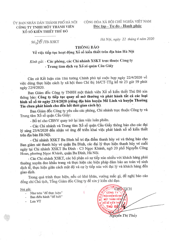 Thong bao moi nhat ve phat hanh Xo so kien thiet tren dia ban Ha Noi tu hom nay 234 hinh anh goc