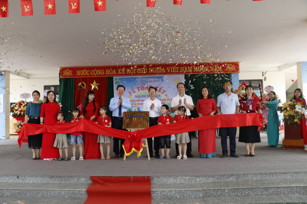 Công trình được xây dựng từ nguồn thu xổ số - trường Mầm non Cổ Đô huyện Ba Vì Công trình dược xây dựng từ nguồn thu xổ số - trường Mầm non Cổ dô huyện Ba Vì