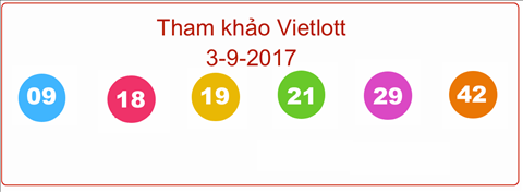 Tham khảo Vietlott Chủ Nhật 3-9-2017 Tham khao Vietlott Chu Nhat 3-9-2017