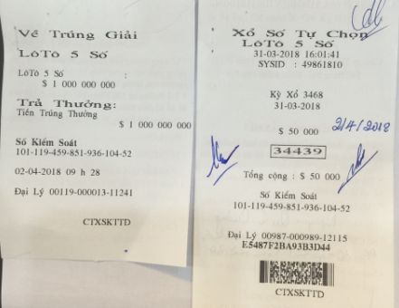 Khách hàng ở Ba Đình trúng 1 tỷ đồng xổ số Điện Toán loại lô tô 5 số hình ảnh Khach hang o Ba Dinh trung 1 ty dong xo so Dien Toan loai lo to 5 so hinh anh