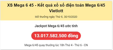 Thống kê Vietlott 30102020 hình ảnh Thong ke Vietlott 30102020 hinh anh