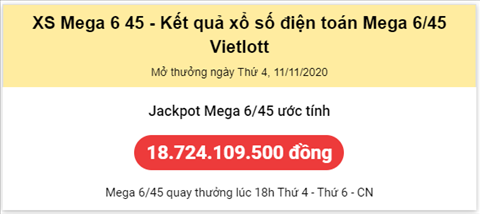 Thong ke Vietlott 11112020 hinh anh