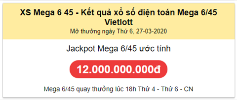 Thong ke Vietlott 27032020 - Phan tich Xo so Mega 645 Thu 6 hinh anh