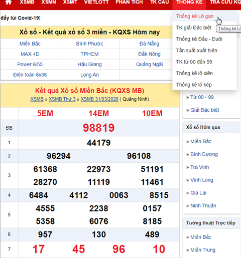 Huong dan xem thong ke lo gan hinh anh