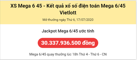 Thống kê Vietlott 17072020 - Phân tích Xổ số Mega 645 Thứ 6 hình ảnh Thong ke Vietlott 17072020 - Phan tich Xo so Mega 645 Thu 6 hinh anh
