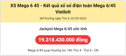 Thong ke Vietlott 02092020 - Phan tich Xo so Mega 645 02-09 Thu 4 hinh anh