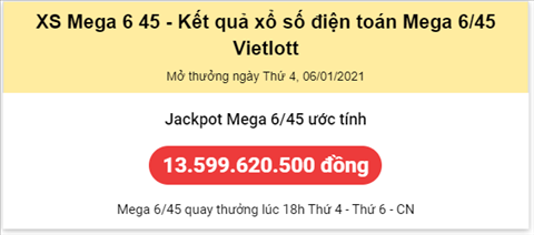 Thong ke Vietlott 06012021 - Phan tich Xo so Mega 645 06-01 Thu 4 hinh anh