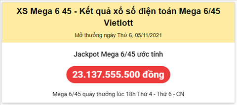 Thong ke Vietlott 05112021 hinh anh