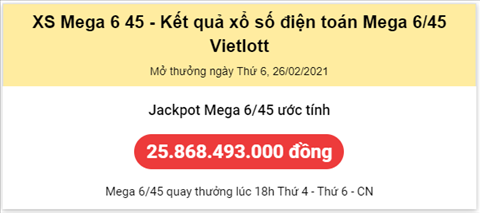 Thong ke Vietlott 26022021 hinh anh