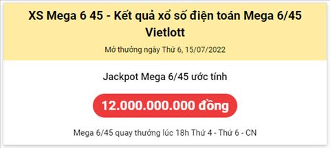 Thong ke Vietlott 15072022 - Phan tich Xo so Mega 645 Thu 6 hinh anh