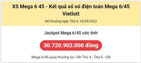 Thong ke Vietlott 14092022 - Phan tich Xo so Mega 645 14-09 Thu 4 hinh anh
