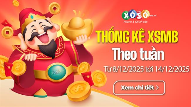 XSMB tuần qua có gì? Tuần từ 8/12/2025 đến 14/12/2025