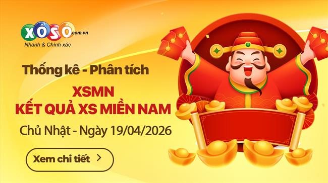 Thống Kê XSMN 19/4/2026 - Tổng Hợp XS Miền Nam Chủ Nhật Ngày 19/4