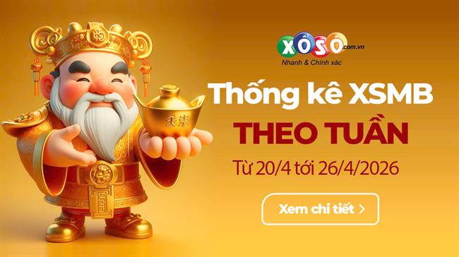 XSMB tuần qua có gì? Tuần từ 20/4/2026 đến 26/4/2026